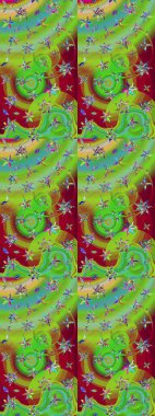 Botanik çizim kalıbı. Organik elementler. Suluboya etkisi. Raster deseni.