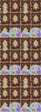 Mor renklerde altın desenli, altın elementli. Barok tarzında eskiz oryantal süsü. Geleneksel klasik altın desen. Raster doğulu süsü.