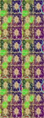 Raster eskiz deseni altın antika ortaçağ dekoratifi yapraklar ve altın desenli süslemeler ile tarafsız renklerde. Kraliyet lüksü, altın barok kumaş rengi..