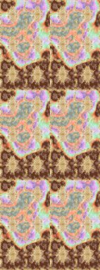 Raster illüstrasyonu. Oriental raster klasik nötr ve altın desenli. Soyut arkaplan çizimi.