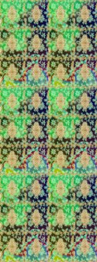 Damask çizimi tekrarlanıyor. Barok tarzında altın çiçekli süs. Yeşil renklerdeki altın element. Antika altın tekrarlanabilir duvar kağıdı.