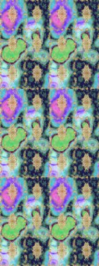 Altın elementli mavi renkler. Altın şablonu çiz. Raster altın çiçek süsü brokar kumaş ve cam desenli. Çiçek desenli altın metal..