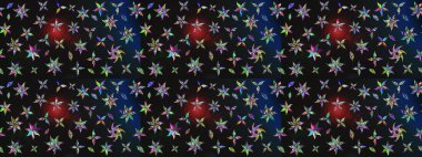 Şirin çiçekli eskiz deseni ve gri ve mavi renkli yapraklar, suluboya çiçek deseni, duvar kağıdı, kart ya da kumaş için fayanslı. Raster illüstrasyonu.