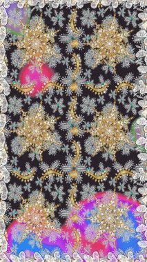 Sembol bayramı, yeni yıl kutlamaları, altın desenler. Gri renkli altın kar taneleri. Kış kar dokusu duvar kağıdı. Noel altın kar taneleri kusursuz desen.