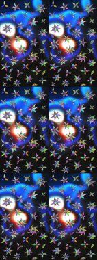 Küçük çaplı çiçeklerdeki basit şirin desenler. Tekstil veya kitap kapakları, imalat, duvar kağıtları, baskı, hediye paketi ve yapıştırma kitabı için çiçek eskizi geçmişi. Raster illüstrasyonu.