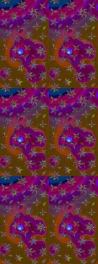 Güzel suluboya yaz çiçekleri deseni..