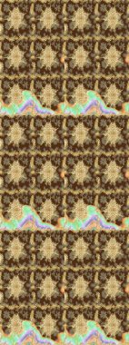 Kahverengi renkli ve altın elementli eskiz deseni. Klasik klasik klasik arka plan. Klasik Raster altın desenini çiz. Geleneksel oryantasyon süsü.