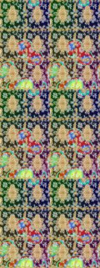 Tarafsız renkler ve altın elementler. Raster altın çiçek süsü brokar kumaş ve cam desenli. Altın şablonu çiz. Çiçek desenli altın metal..