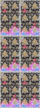 Gri renklerde, altın elementli, pürüzsüz bir desen. Şam tasarım için kusursuz desen.