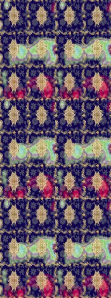 Geleneksel klasik Raster altın eskiz modeli. Mavi renklerdeki altın elementler. Barok tarzında eskiz doğulu süsü..