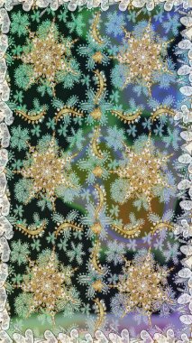 Duvar kâğıdı barok, İspanyol kumaşı. Kusursuz raster arka plan. Kusursuz çiçek deseni. Gri ve nötr renkler üzerinde grafiksel modern kusursuz desen.