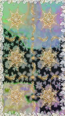 Klasik klasik klasik arka plan. Kusursuz klasik raster altın desenli. Gri ve nötr renklerde altın elementlerle kusursuz desen. Geleneksel oryantasyon süsü.