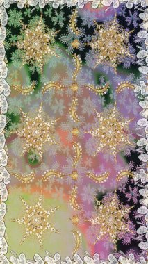 Tarafsız ve gri renklerde altın sarısı elementlerle altın pürüzsüz desen. Tarafsız ve gri renklerde altın elementlerle kusursuz klasik desen. Noel, kar tanesi, yeni yıl.