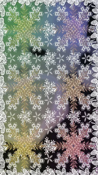 Altın karalama fantezi yapraklarından Raster soyut çiçek çelengi ve gri ve nötr renklerde çiçek. El yapımı dekoratif çerçeve, albüm kapağı, tebrik kartı, klasik Art deco tarzı.