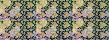 Doğulu stil altın deseni gri ve nötr renklerde altın elementlerle donatır. Raster altın desen. Kusursuz kıvırcık saçlar..