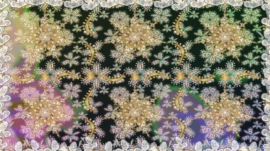 Tekrarlayan elementlerle kusursuz soyut arkaplan. Gri, nötr ve altın desenli. Zarif raster klasik desen.