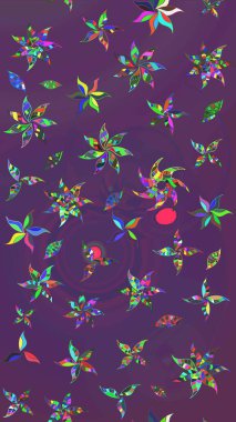 Moda baskıları için zarif bir şablon. Motley illüstrasyonu. Çiçekli bahar çiçekleri. Küçük çiçekte güzel bir desen. Küçük renkli çiçekler..