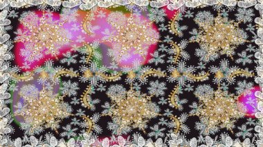 Tekrarlayan elementlerle kusursuz soyut arkaplan. Gri, nötr ve altın desenli. Zarif raster klasik desen.