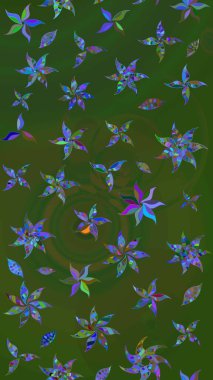 Güzel suluboya yaz çiçekleri deseni..