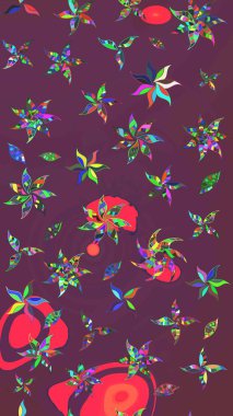 Desen, çizim, çiçek sınırı. Çiçek çelengi. Güzel, parlak, pürüzsüz kumaş, tuval. Kıvırcık, parlak örgü. Eski moda arka plan. Raster illüstrasyonu.