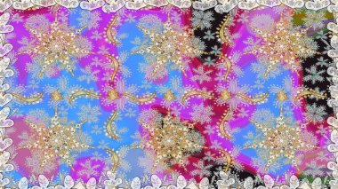 Paisley 'ler zarif çiçek desenli arkaplan duvar kâğıdı çizimleri, kaliteli, modern, üç boyutlu sanat eseri, nötr ve mavi desenli çiçek yaprakları ve süslemeleri..