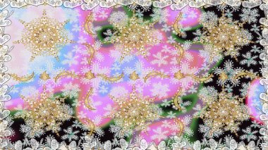 Tarafsız ve gri renklerde altın element. Damask kusursuz yinelenen arkaplan. Doku arka planında altın duvar kâğıdı. Barok tarzında altın çiçekli süs..