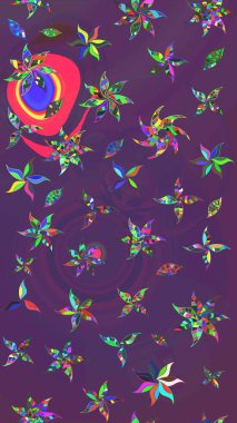 Nazik romantik baskı. Bahar mevsimi. Tatil havası. Raster güzel bir çiçek deseni çiziyor..