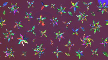 Küçük çiçekteki sevimli çiçek deseni. Güzel karalamalı çiçek desenli çizim. Güzel kumaş deseni. Raster illüstrasyonu.