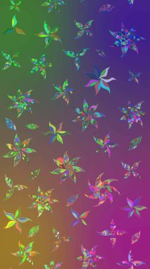 Raster çiçek izi. Raster Yumuşak kumaş deseni. Klasik taslak çizimi. Çiçeksel mor ve yeşil çizim deseni.