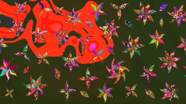 Güzel kumaş deseni. Çizim raster deseni. Çiçek arka planı.