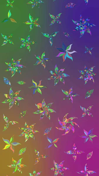 Raster çiçek izi. Raster Yumuşak kumaş deseni. Klasik taslak çizimi. Çiçeksel mor ve yeşil çizim deseni.