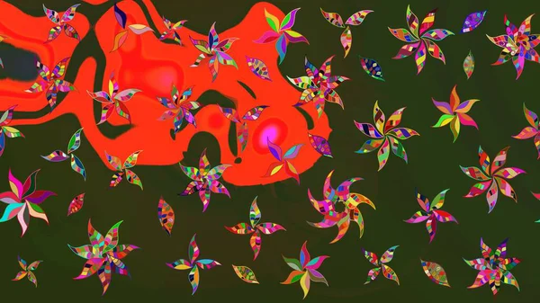 Güzel kumaş deseni. Çizim raster deseni. Çiçek arka planı.