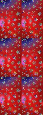 Tropik çiçekler. Gömlek, arka plan modelini çiz. Kırmızı ve mor renkte çiçekler.