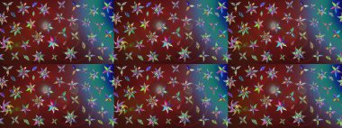 Botanik çizim kalıbı. Organik elementler. Suluboya etkisi. Raster deseni.