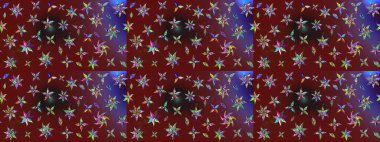 Sabıka fotoğraflarında, bebek kıyafetlerinde, duvar kâğıtlarında, paket kutularında falan kullanılabilir. Raster. Zarif, parlak ve eskiz kırmızı ve kahverengi çiçek deseni tasarımı.