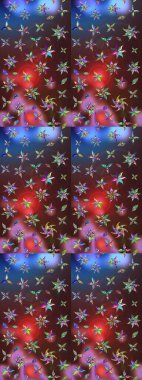 Suluboya etkisi. Raster deseni. Botanik çizim kalıbı. Organik elementler.