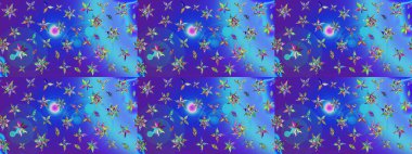 Çiçek desenli çizim. Asya tekstil tarzında. Düz Çiçek Elementleri Tasarımı. Renkli Bahar Teması eskiz kalıbı. Raster illüstrasyonu. Güzel kumaş deseni.