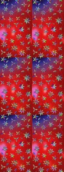 Tropik çiçekler. Gömlek, arka plan modelini çiz. Kırmızı ve mor renkte çiçekler.