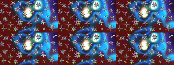 Çiçekler suluboya eskiz deseni. Raster Stili kumaş deseni.