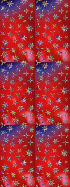 Raster - stok. Eskiz arkaplan modeli. Vadinin kırmızı ve mor renkli çiçekleri. Suluboya, elle çizilmiş.