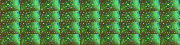 Raster illüstrasyonu. Yeşil ve mavi renkte çiçekler. Çiçekli çiçek deseni, suluboya. Düz Çiçek Elementleri Tasarımı. Renkli Bahar Teması çizim şablonu.