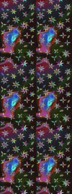 Tatil havası. Bahar mevsimi. Nazik romantik baskı. Raster güzel bir çiçek deseni çiziyor..