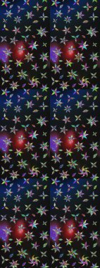 Nazik romantik baskı. Tatil havası. Bahar mevsimi. Raster güzel bir çiçek deseni çiziyor..