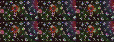 Raster suluboya çiçek deseni, narin çiçekler, gri ve kahverengi çiçekler, tebrik kartı şablonu. Raster Güzel kumaş deseni.