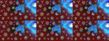 Renkli Bahar Teması eskiz kalıbı. Şirin çiçek elementleri. Düz Çiçek Elementleri Tasarımı. Raster illüstrasyonu. Çizim deseni Modaya uygun kumaş deseni.