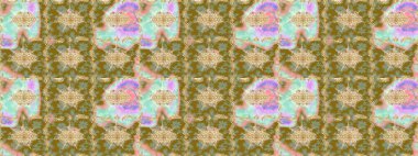 Tarafsız renklerde altın elementlerle çizim. Geleneksel oryantasyon süsü. Klasik Raster Golden eskiz kalıbı. Klasik vintage arkaplan.