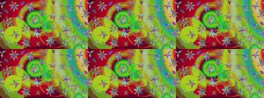 Şekil verilmiş çiçeklerle eskiz deseni. Süslü zentangle çizim dokusu, soyut çiçeklerle süslenmiş. Çiçek deseni duvar kağıdı, şablon dolguları ve web sayfası arkaplanı için kullanılabilir.