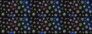 Taslak dekoratif arka plan, çiçek mandala. Çiçek. Raster illüstrasyonu. Gri ve mavi renklerde.