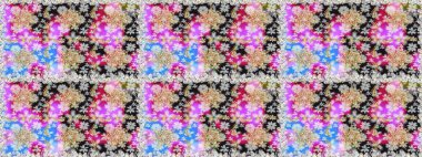 Raster altın pürüzsüz desen. Altın elementlerle nötr renklerde altın desen. Arkaplan, kumaş, altın duvar kağıdı. Düz elle çizilmiş vintage koleksiyonu.