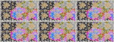 Gri renklerde, altın elementli, pürüzsüz bir desen. Şam tasarım için kusursuz desen.